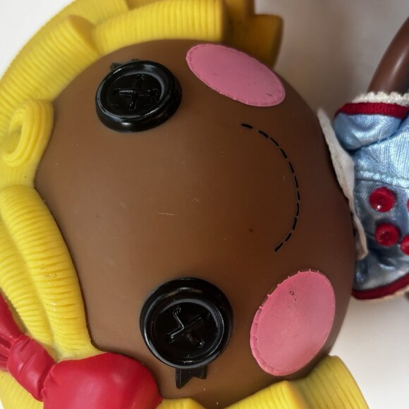 Lalaloopsy Dot Starlight Doll Yellow Hair Red Bow Blue Dress Button Eyes Rare - Picture 8 of 9